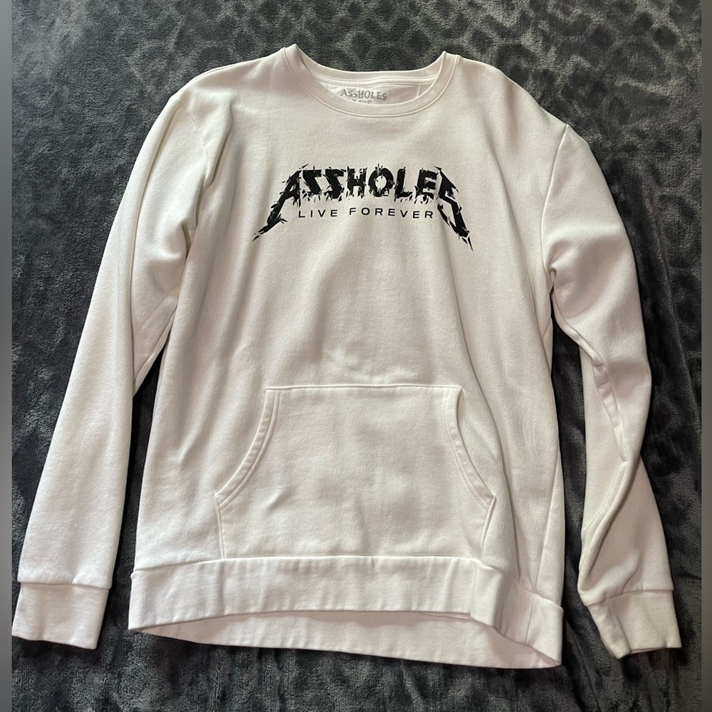 ALF white logo crewneck